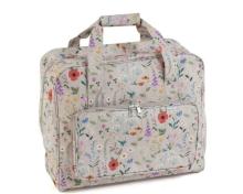 Maleta máquina de coser flores y mariposas